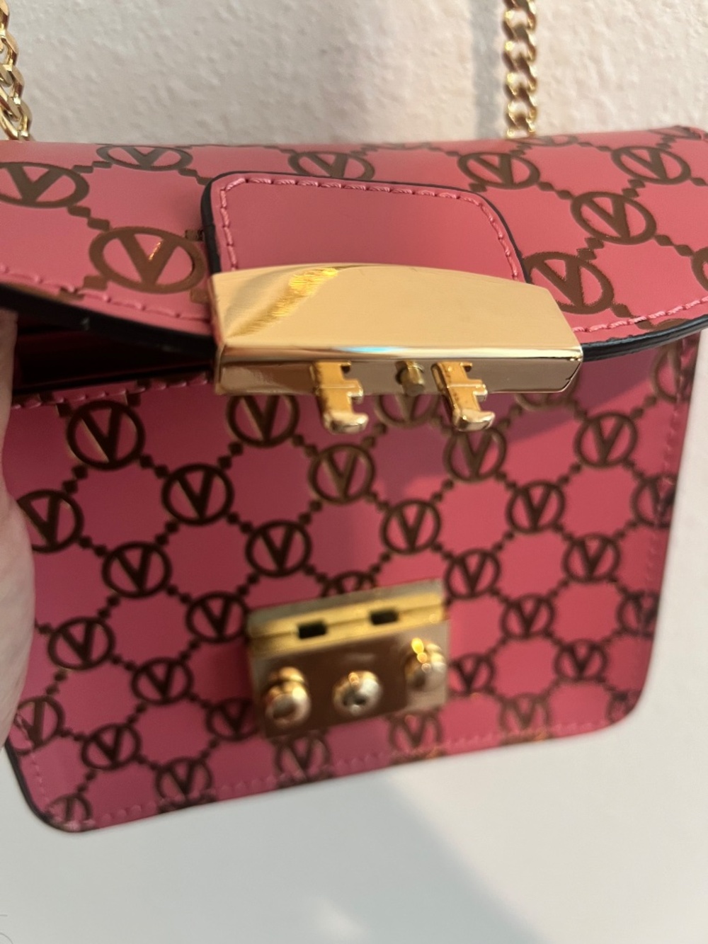 Valentino by Mario Valentino Bijou Monogram Leather Crossbody - Picture 8 of 16